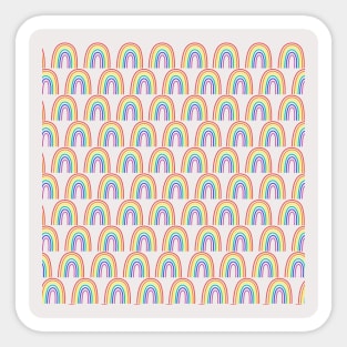 lgbtq rainbow print Sticker